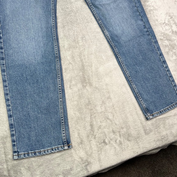 Levis 505 Jeans Men 30x30 Blue Straight Leg Medium Wash Western Cowboy Denim New - Picture 3 of 16